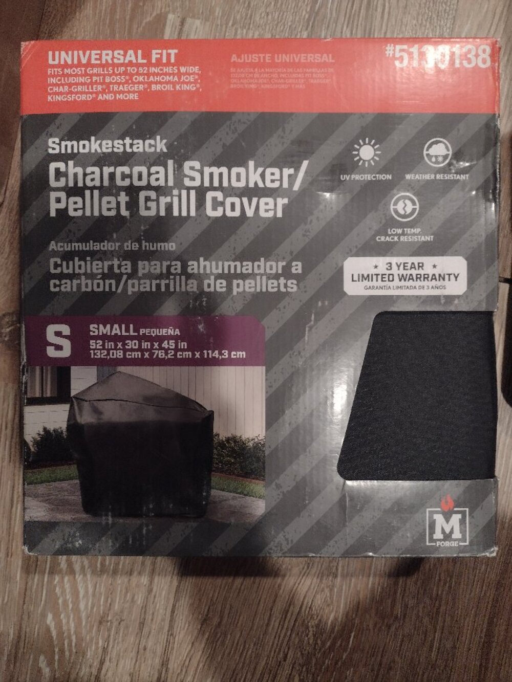 Smokestack charcoal smoker pellet grill cover new small